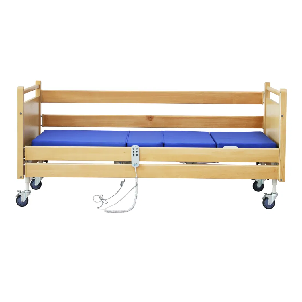 Electric Adjustable Bed Design Furniture Wooden Home Care Elderly Bed Patient Hospital Bed