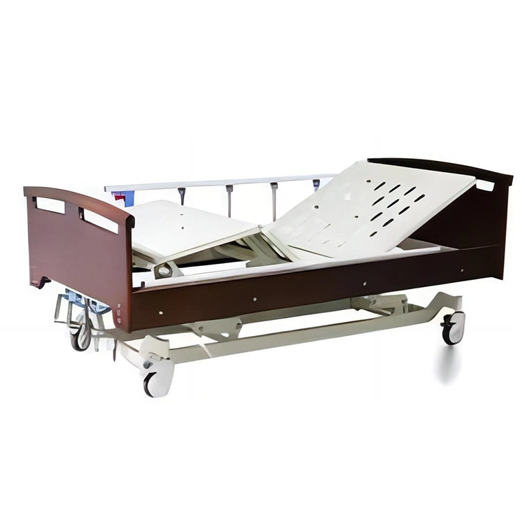 Btn0422 China Medical Furniture Manufacturer Cheap Price Clinic Patient Three-Function 3 Crank Manual Hospital Bed for Sale