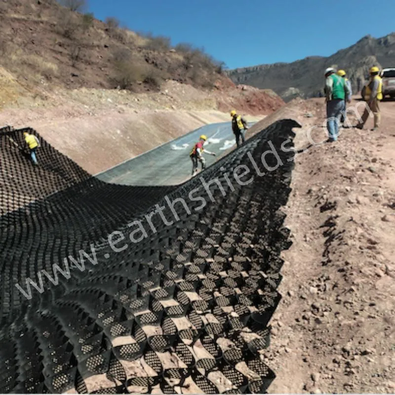 150mm HDPE Geocell Cellular Confinement System Geocell for Erosion Control and Road Construction