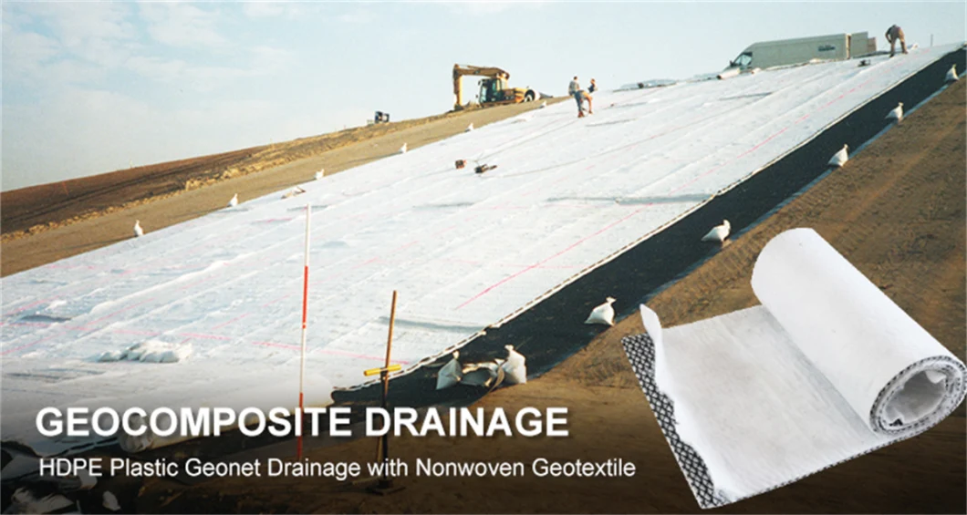 Salt Barrier Drainage Geocomposite Drain Drainage Layer Geocomposite Geogrids Geocomposite for Landfill Project
