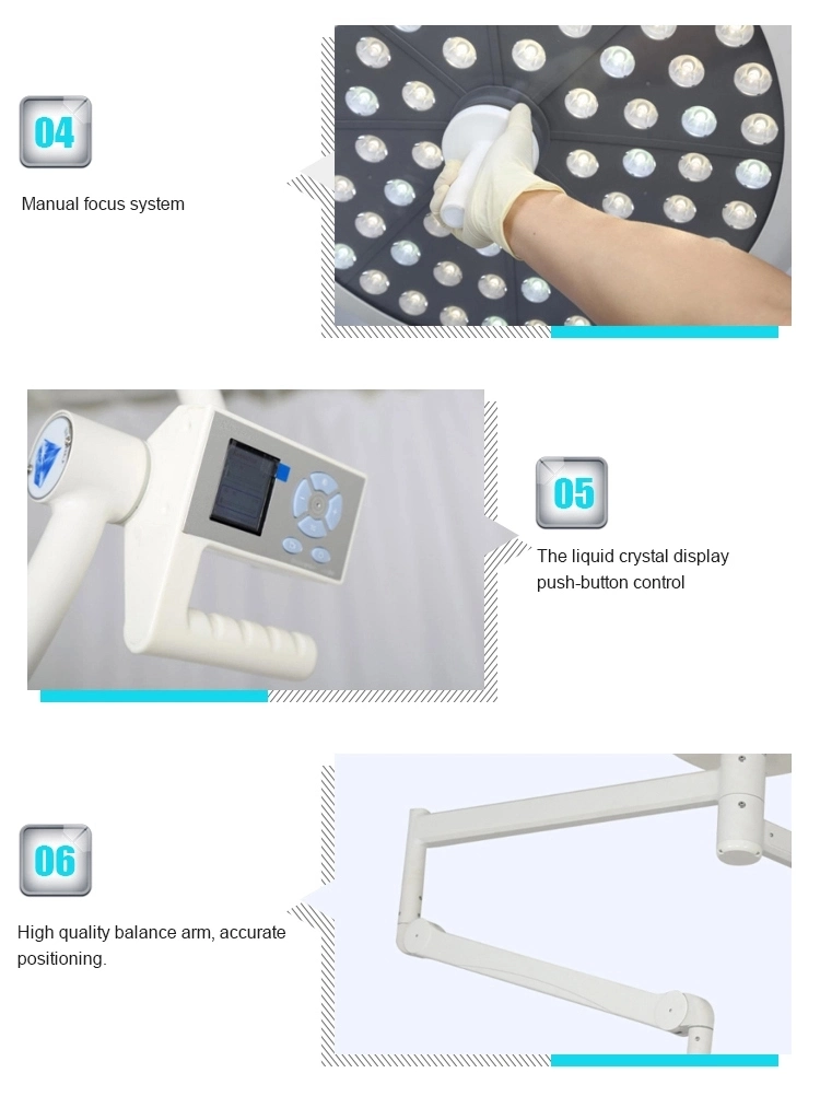 Latest LED Surgical Shadowless Operating Light Operation Lamp