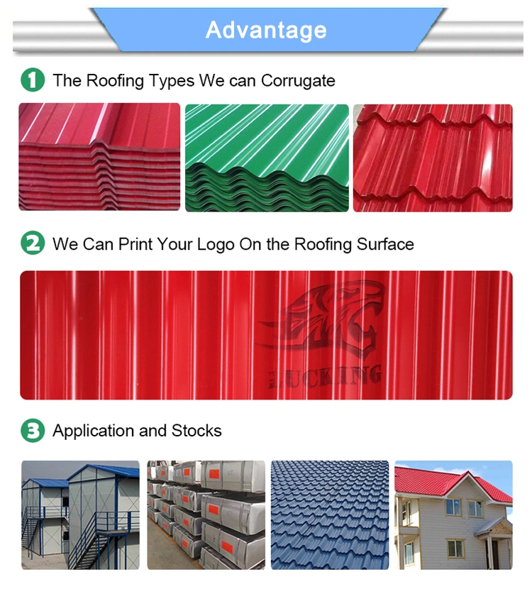 China Manufacture Direct Color Coated Iron Roofing Sheet Gi Gl Corrugated Sheet