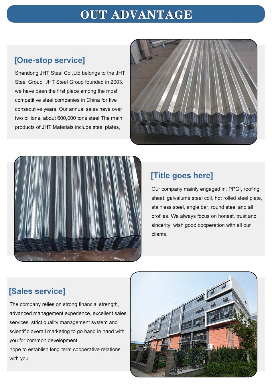 Factory Directly Zinc Coated Galvanized Corrugated Steel Roofing Sheet Iron Sheet