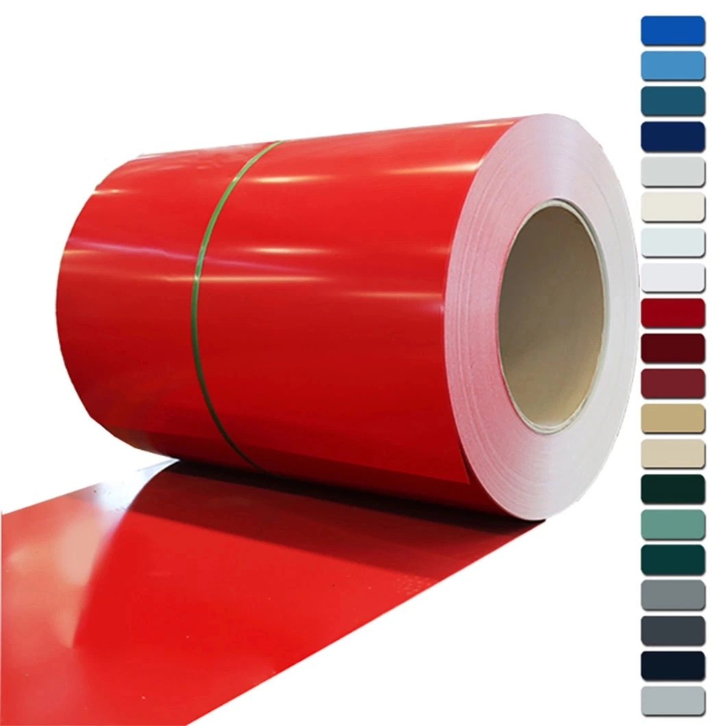 Hot Selling PPGI PPGL Coil Color Coated/ Prepainted Steel Coil for Structureprepainted Galvalume Use From China Factory Galvanized Sheet Plate Strip Roll