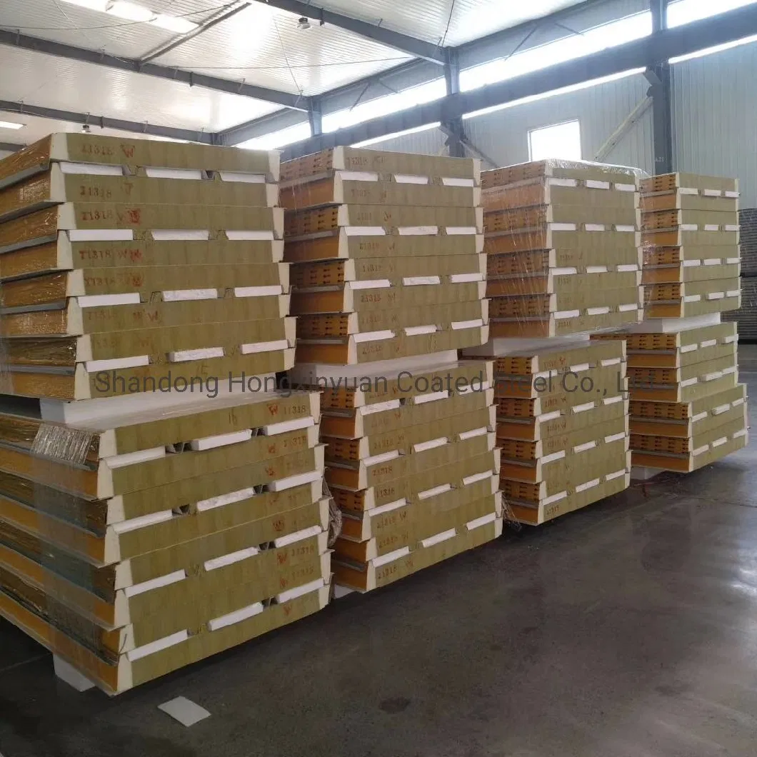 Insulation PU/EPS/Rock Wool/Mineral/Glass Wool/PU Sealing Steel Corrugated Roofing Sandwich Panels Prices for Construction Materials From Headstream Company