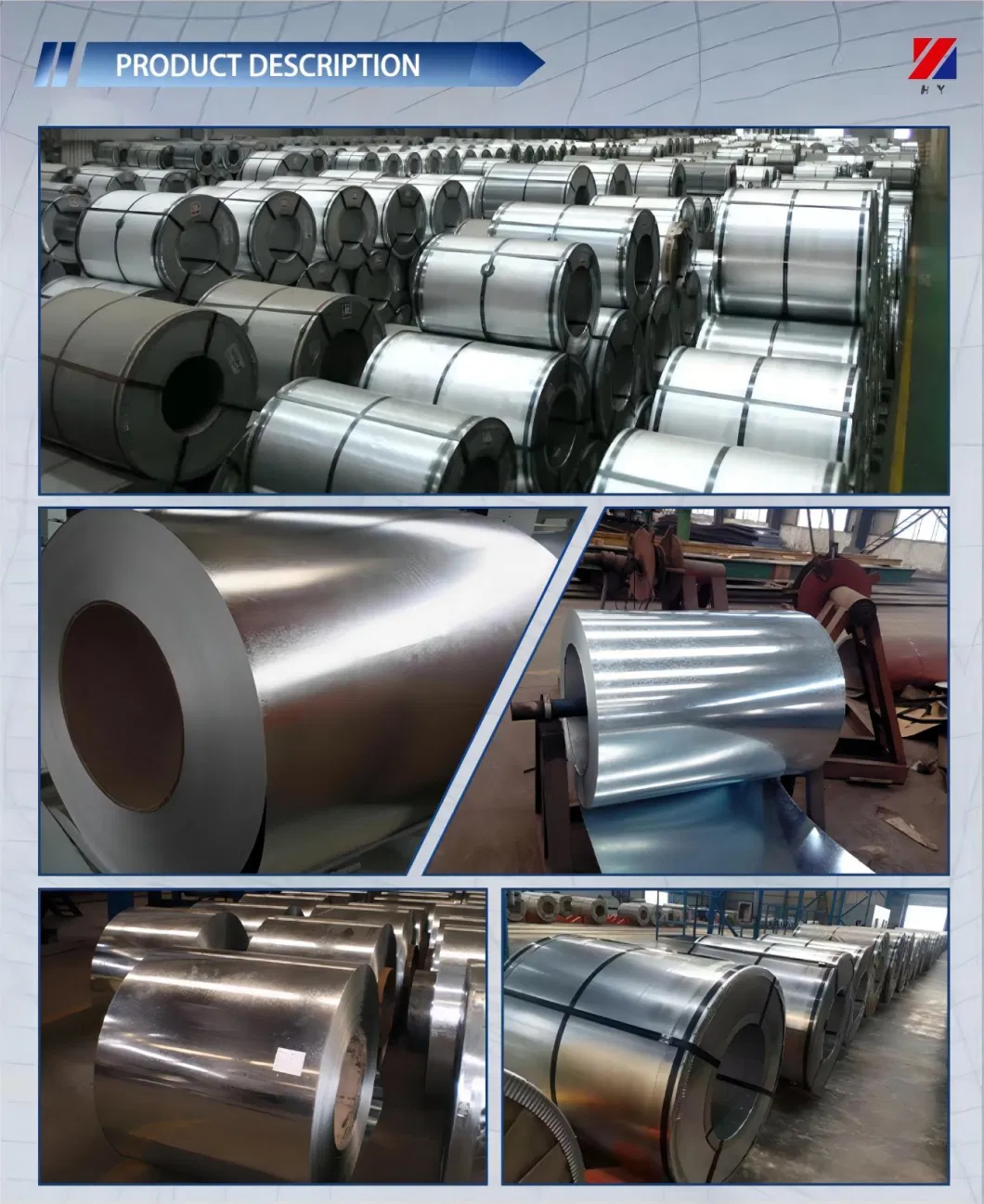 Cold Rolled Steel Gi/HDG/Gp/Ga Dx51d Zinc Coating Z275 Hot Dipped Galvanized Steel