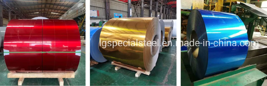 Dx51d DC01 SPCC SGCC Cold Rolled PPGL PPGI Gi Gl Hot Dipped Galvanized Galvalume Zinc Aluminum PVDF PE Color Coated Prepainted Metal Roofing Steel Sheet Coil