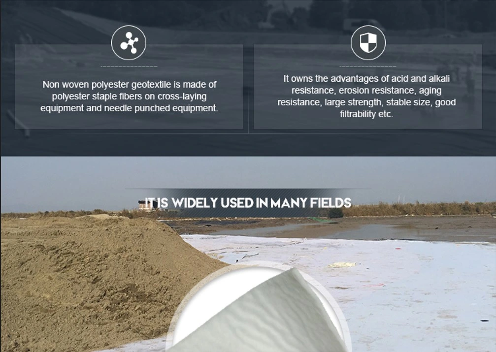 Earthwork Products Polyester PP Nonwoven Geotextile Filter Fabric Price