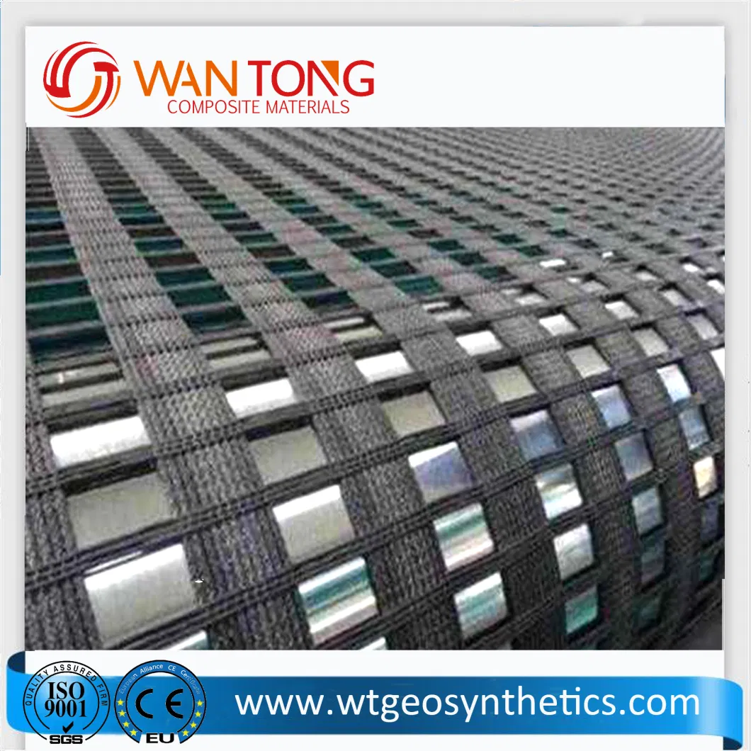 Highway Railway Airports Are Widely Used PP Pet HDPE Fiberglass Polyester Biaxial Uniaxial Geogrid