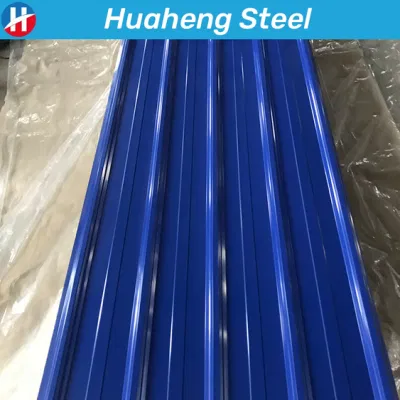 Precio de fábrica material de construcción PPGI PPGL Hoja Color recubierta prepintada Chapa de acero corrugado galvanizado para chapa de techo