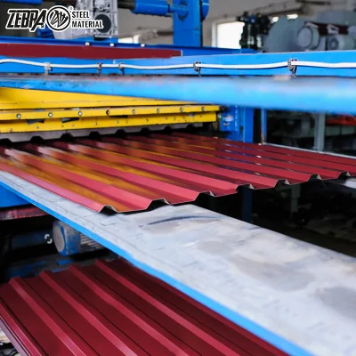 Proporcionar directamente de fábrica de acero galvanizado prebarnizado hoja de techos de zinc / revestido de Color de la hoja de impermeabilización de cubiertas de acero corrugado