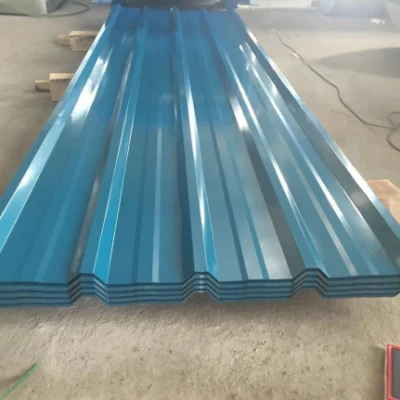 El color de 0,8 mm de tamaño de la OEM de techos de metal recubierto de acero corrugado Gi PPGI Hoja de acero galvanizado de techos de zinc de la placa de la hoja