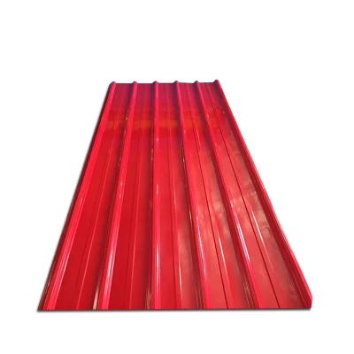 Zinc Panel de techo material de construcción Hdgi ASTM A653 DX51D Z275 GI PPGI PPGL baldosa Galvalume Color recubierto prepintado Galvanizado Chapa corrugada
