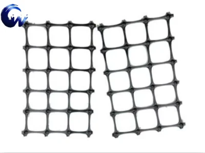 Asfalto Negro camino Biaxial plástico Geogrid para el refuerzo de alta calidad de la Tierra CON CE/ISO/MSDS