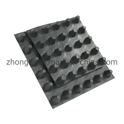 8mm de altura hoyuelo Roof Garden impermeabilización drenaje de plástico de HDPE de células de la junta de drenaje
