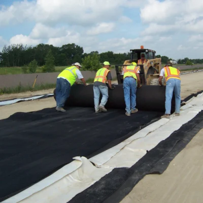 Negro no tejido Geotextil 300g tejido Geo tejido bajo Pavers tejido Geosynthetics