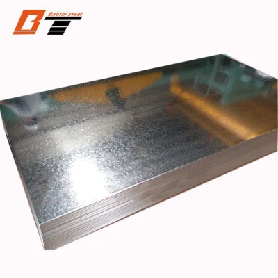 Fábrica China Hot-DIP Galvanized Sheet 0,12 0,22 0,25 Zinc Layer Z40 Z120 Z140 Z275 Hoja de hierro galvanizado recubierta de zinc de aluminio Chapas de acero galvanizado