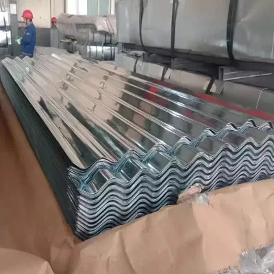 Chapas galvanizadas Metal Galvanized Corrugated Roofing Sheets Acero PPGI Roofing Baldosas techo de acero ondulado