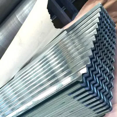 Chapas galvanizadas Metal Galvanized Corrugated Roofing Sheets Acero PPGI Roofing Baldosas techo de acero ondulado