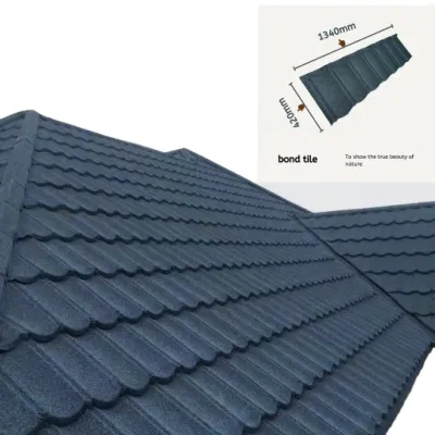 Fábrica de China Venta caliente Galvalume Fade-Proof corrugado de materiales de construcción de piedra de color metal revestido de la hoja de techado