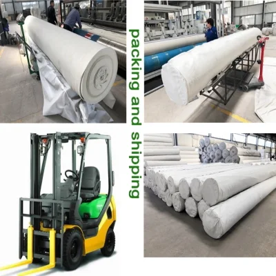 No tejido de polipropileno mayorista de la fábrica de la aguja de poliéster Geotextile perforada.