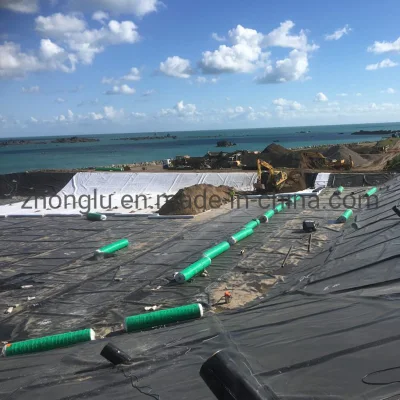 precio de fábrica de 1mm 0,5 mm 1,5 mm 2mm de HDPE geo membrana presa de geomembrana de depósito de Piscifactoría Pond Liner de piscina