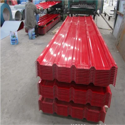 Fábrica SGCC/Sgch/DX51D+Z 0,28mm 0,22mm 0,23mm 0,25mm espesor Metal prepintado galvanizado Galvalume Color Coated PPGI PPGL Corrugated Gi Zinc Roofing Sheet