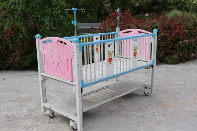 Médico de acero inoxidable de 2 funciones de cuidado de niños de Pediatría Manual de Dispositivos Médicos en la cama la &nbsp;cama del paciente