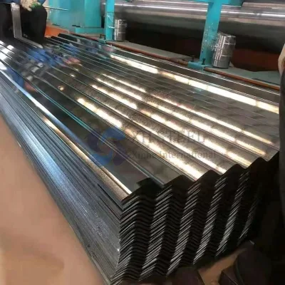 Las hojas de aluminio de techo de zinc galvanizado AZ150 G550 Gl materiales de construcción de la placa de acero corrugado SGLCC DX51d+Az Galvalume recubierto de hoja de techado