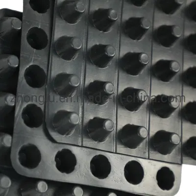 8mm de altura hoyuelo Roof Garden impermeabilización drenaje de plástico de HDPE de células de la junta de drenaje