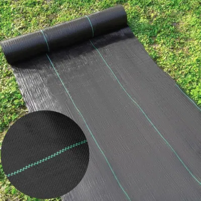 Alfombra de hierba de color negro Geotexitle tejida tejido de la barrera de malezas