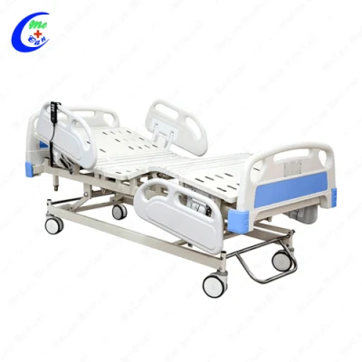 Mobiliario de hospital médico Cama de hospital eléctrica de enfermería de 3 a 5 funciones para pacientes de la UCI médica.