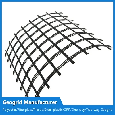 Alto Tensile Basalt Fibra malla Geo rejilla Fibra de vidrio con revestimiento Geogrid Betún 100-100kn/M a la venta