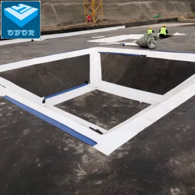 0,5 mm, 1,0, 1,2 mm, 1,5 mm, 1,8, 2,0 mm, 3,0 mm de impermeabilidad de la membrana de caucho EPDM para techo Pond Liner de piscina túnel Sótano