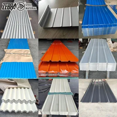 Proporcionar directamente de fábrica de acero galvanizado prebarnizado hoja de techos de zinc / revestido de Color de la hoja de impermeabilización de cubiertas de acero corrugado