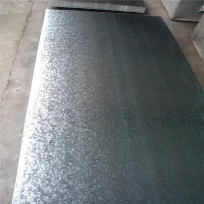 Chapa de acero galvanizado para techos baldosas de jardín Camas con 0,6mm 0,8mm 1,2mm Z80g Z100g Fabricante de tejado de Hierro metálico 20 26 Calibre Gi GL Zinc 470 600