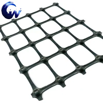 Asfalto Negro camino Biaxial plástico Geogrid para el refuerzo de alta calidad de la Tierra CON CE/ISO/MSDS
