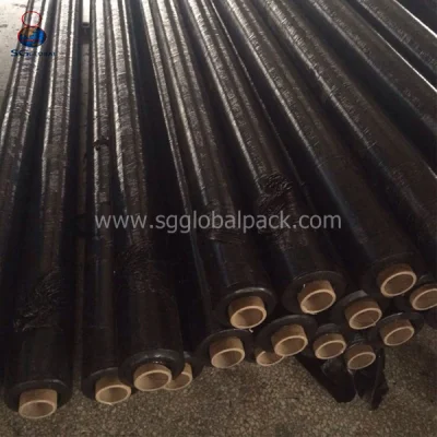 El GRS SGS China Sg fábrica mundial de comercio al por mayor durabilidad máxima 8m Negro Blanco tejida PP Geotextile Control de malezas Mat piso cubierto de tela del paisaje de la barrera de malezas