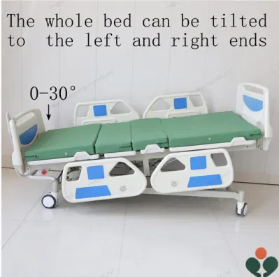 Eléctrico ajustable de médicos de cinco funciones de enfermería del paciente cama de hospital para asistencia técnica personalizada