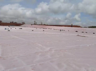 PP/Pet tejido Geotextil tela para el camino pavimentar el río ferrocarril