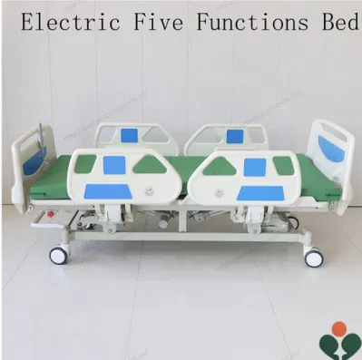 Eléctrico ajustable de médicos de cinco funciones de enfermería del paciente cama de hospital para asistencia técnica personalizada