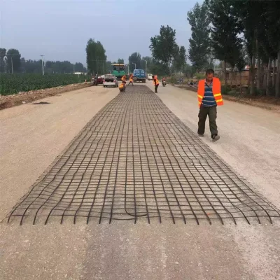 Polipropileno plástico PP Biaxial Strech plástico Geogrid para la construcción de carreteras