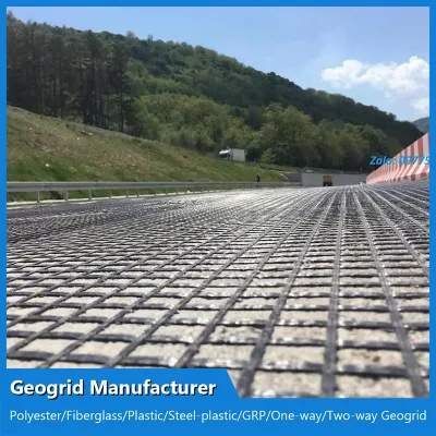 Alto Tensile Basalt Fibra malla Geo rejilla Fibra de vidrio con revestimiento Geogrid Betún 100-100kn/M a la venta