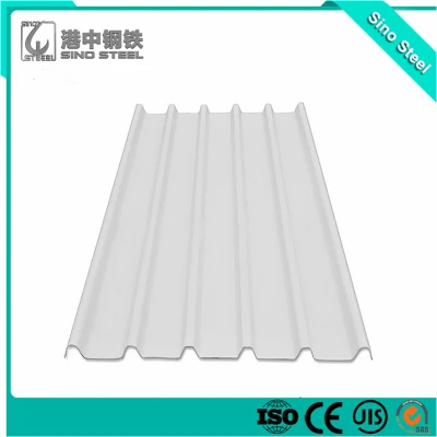 Hoja de revestimiento de chapa corrugada galvanizado PPGI Color RAL para construcción