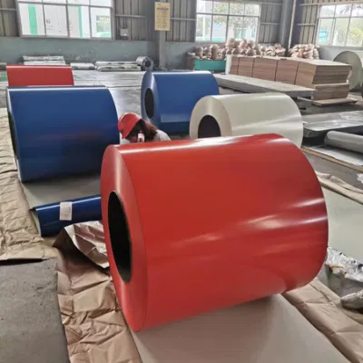 Fabricante 0.12-4.0mm revestido de color PPGL PPGI Prepainted bobinas de acero galvanizado