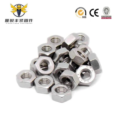 Tornillos de fijación Acero inoxidable Acero al carbono Acero galvanizado Zinc tuerca hexagonal 934 DIN 10,9 tuerca hexagonal de acero al carbono