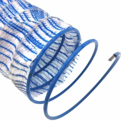 Tubo flexible de PVC flexible de acero-plástico de permeable suave