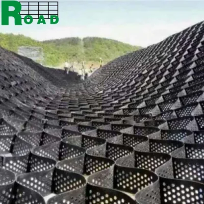 Soldadura personalizada HDPE Cámara Geocell Fabricante de grava estabilizada Construcción de carreteras Caja de Geogrid Precio Honeycomb Estabilizador sistema