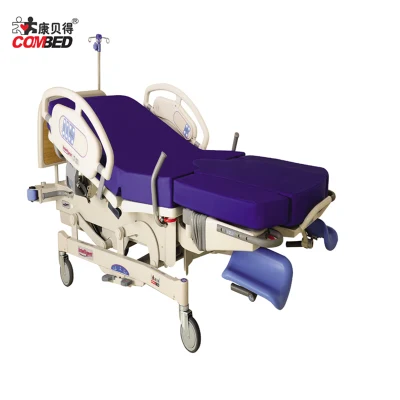 Obstetricia y Ginecología eléctrico inteligente de la LDR operativo de entrega de la recuperación de examen cama de hospital con freno central