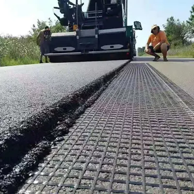Poliester Geogrid 50/50kn como refuerzo de suelo para Runway